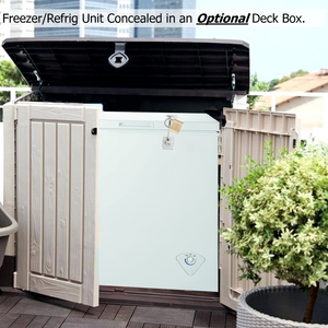 Freezer/Refrigerator PorchBoxDrop Grocery Receiving Unit - 3.5 Cu Ft  - (MAY BE CONCEALED IN A DECK BOX)