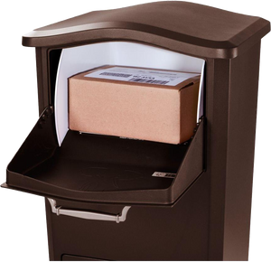 Parcel Box Receiving Station for Home, Business or Apartment - Anchors to Floor - (NO REFRIGERATION OPTION AVAILABLE)
