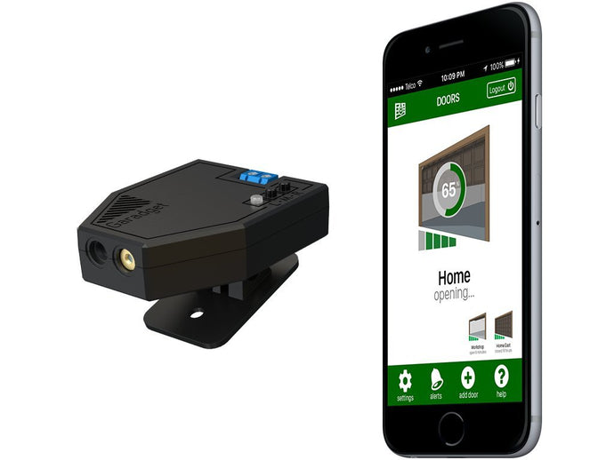 AVAILABLE SOON! Remotely Control and Monitor Your Existing Garage Door with Smartphone to Allow You to Supervise Access For Grocery Delivery