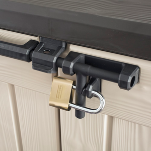 Perfect PorchBoxDrop Lockable Resin Storage Box for Yard, Deck, Garage or Porch (Can Contain Freezer/Refrig)